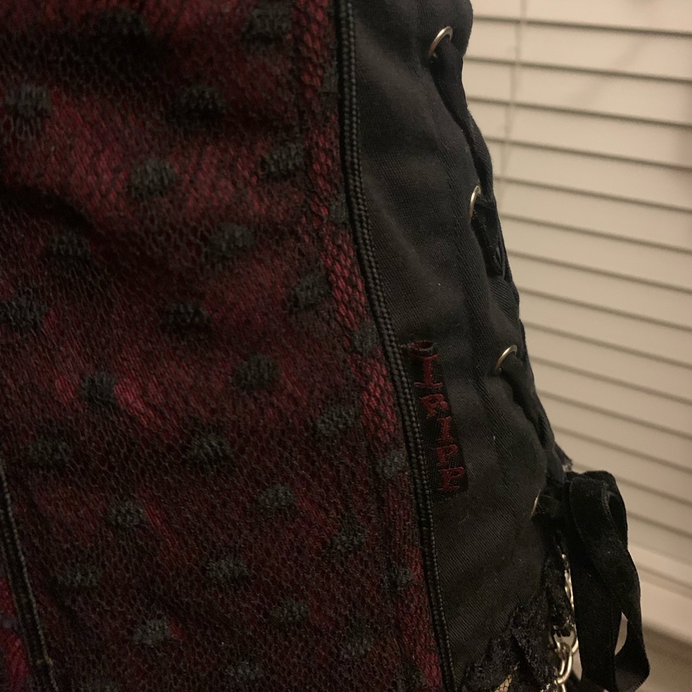 Tripp NYC Burgundy corset top circa 2005. - Picture 9 of 12